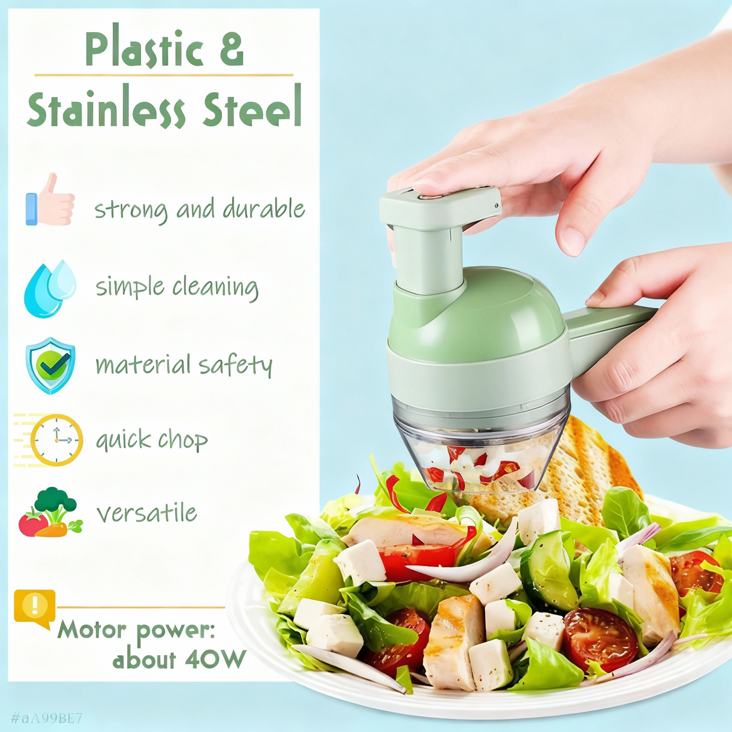 4 in 1 Electric Vegetable Cutter by ZapNex®