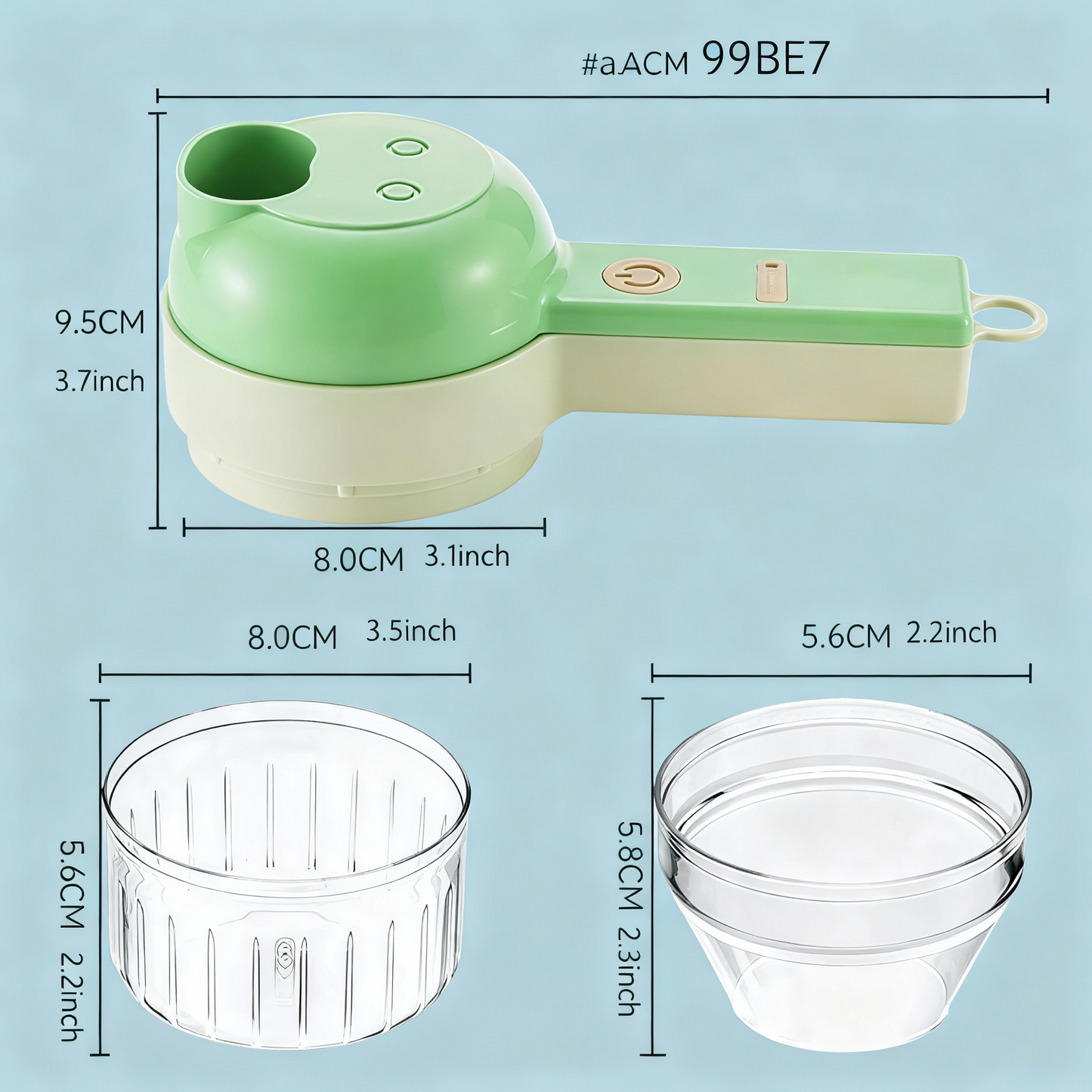 4 in 1 Electric Vegetable Cutter by ZapNex®
